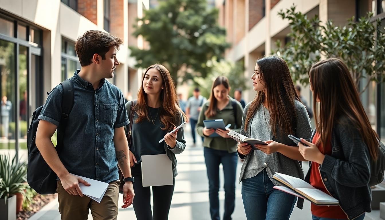Structured study materials and learning resources on a desk