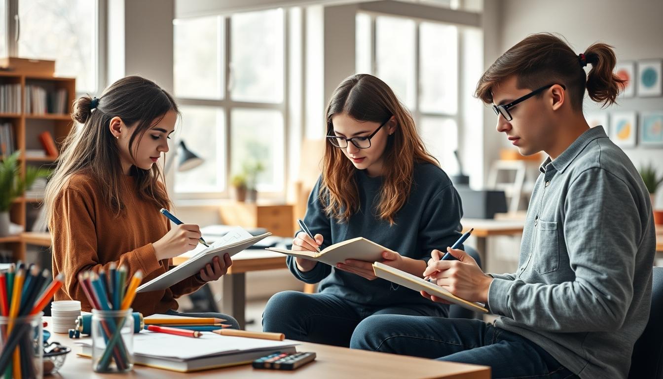 Organized study environment supporting productive learning